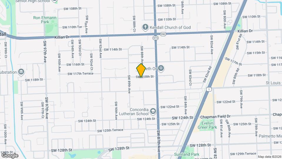 8800 SW 118th St Map and Location Details