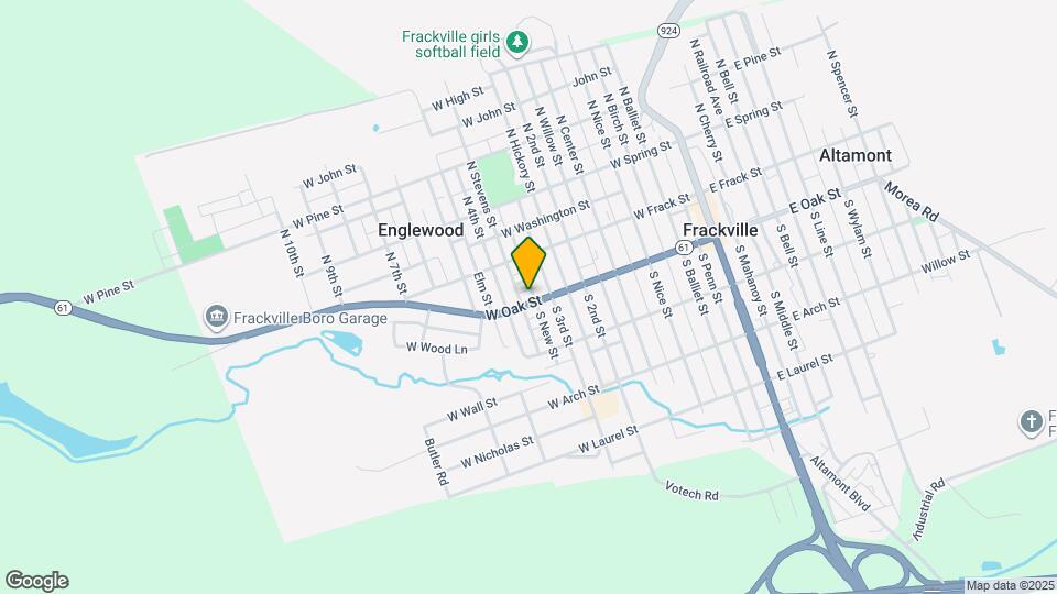 523 W Oak St Map and Location Details