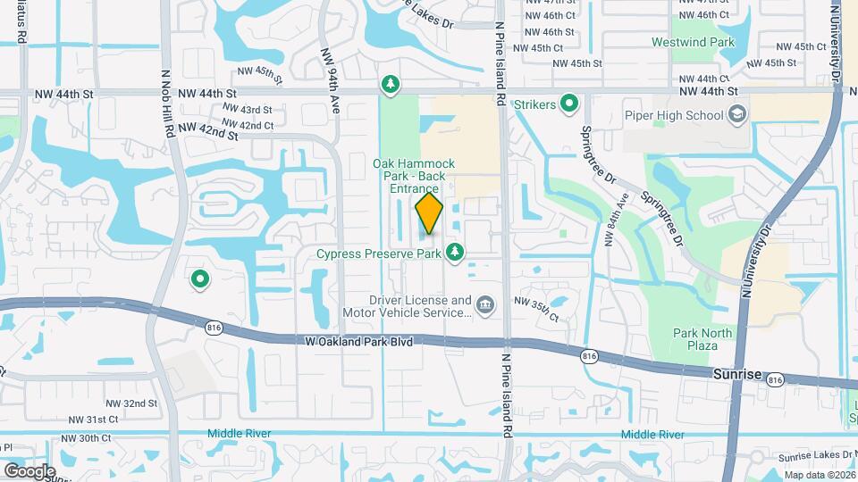 3821 NW 90th Way Mapa y Detalles de la Ubicación