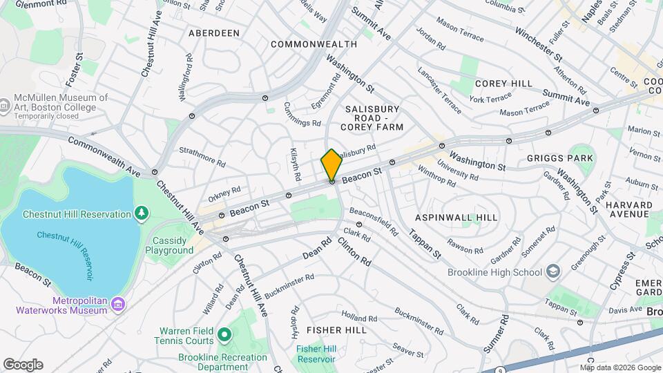 1781 Beacon St Map and Location Details
