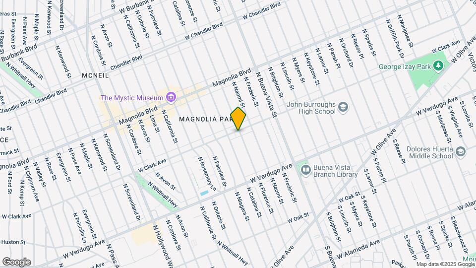 541 N Florence St Map and Location Details