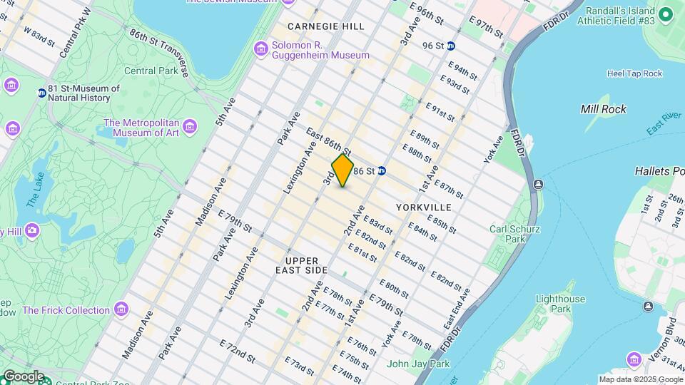 216 E 84th St Mapa y Detalles de la Ubicación