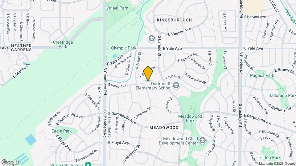 15831 E Bates Pl, Unit B-1515 Map and Location Details