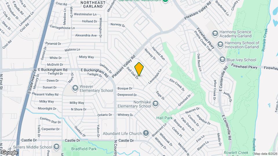 1630 Dell Oak Dr Map and Location Details