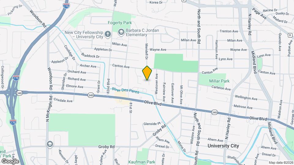 1315 Mendell Dr Map and Location Details