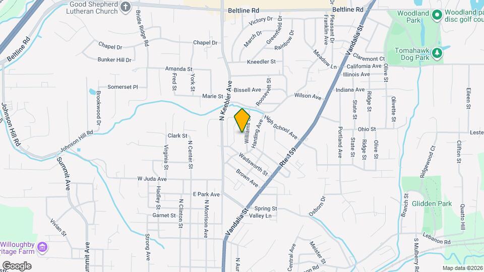 1127 Williams St Mapa y Detalles de la Ubicación