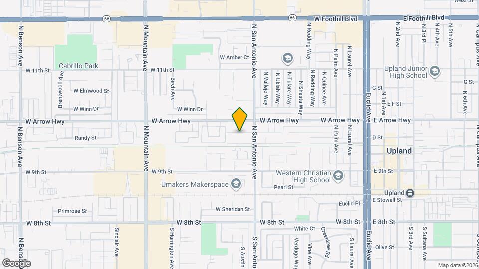 852 Alpine St Map and Location Details