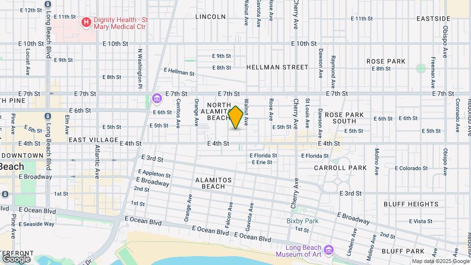 1506 E 5th St Map and Location Details
