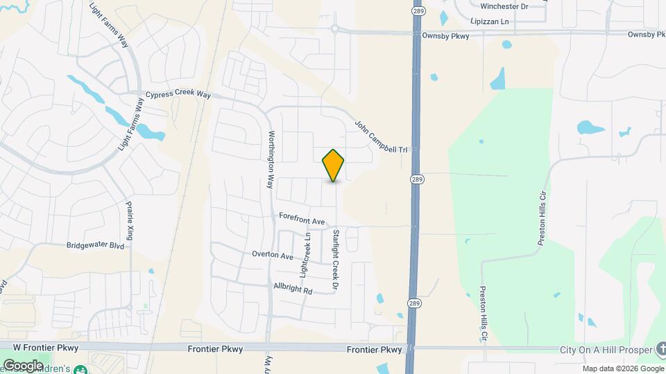 3913 Starlight Creek Dr Mapa y Detalles de la Ubicación