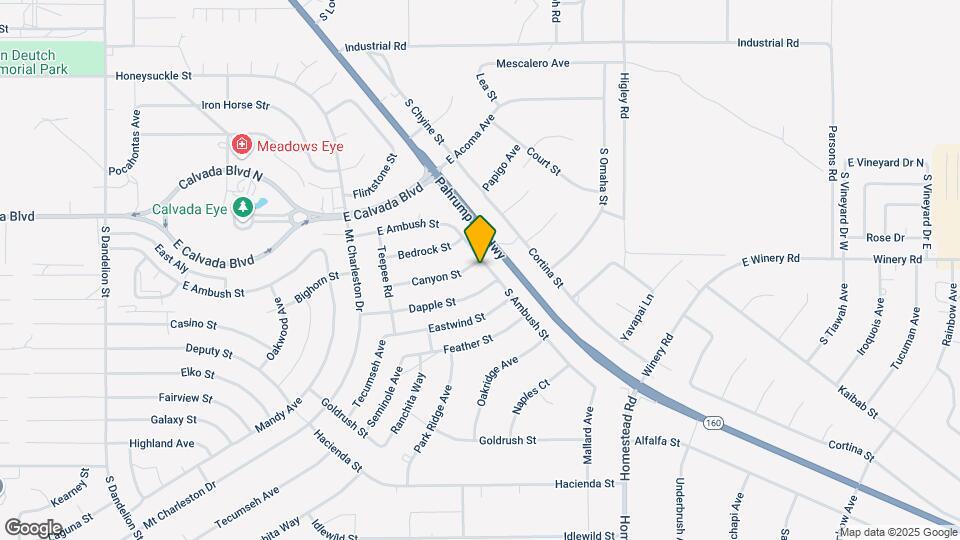 2681 Canyon St Map and Location Details