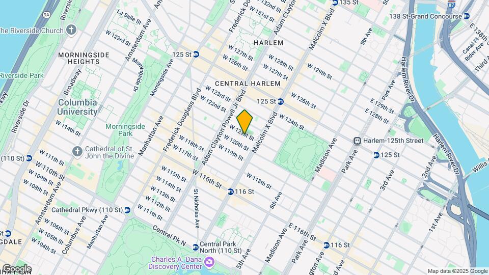 120 W 121st St Map and Location Details