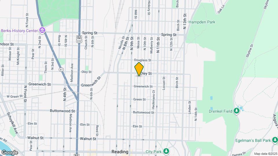 637 Moss St Map and Location Details