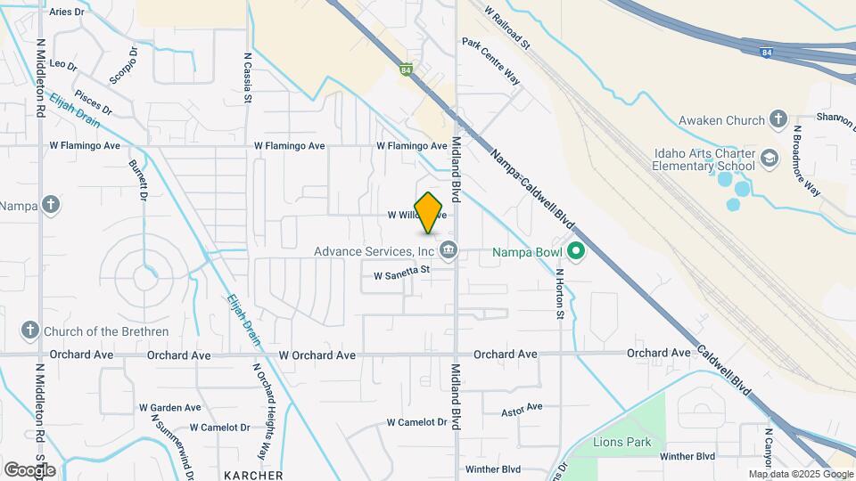 1109 N Midland Blvd Mapa y Detalles de la Ubicación