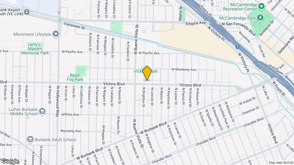 2315 W Victory Blvd, Unit C Map and Location Details