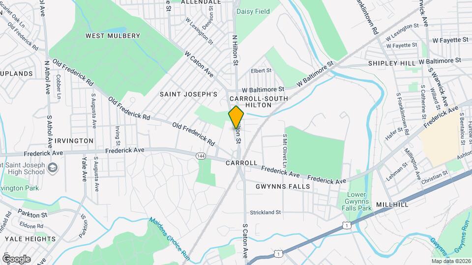 206 S Hilton St Map and Location Details