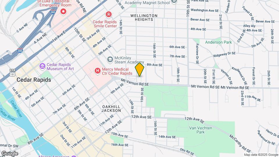 850 15th St SE Map and Location Details