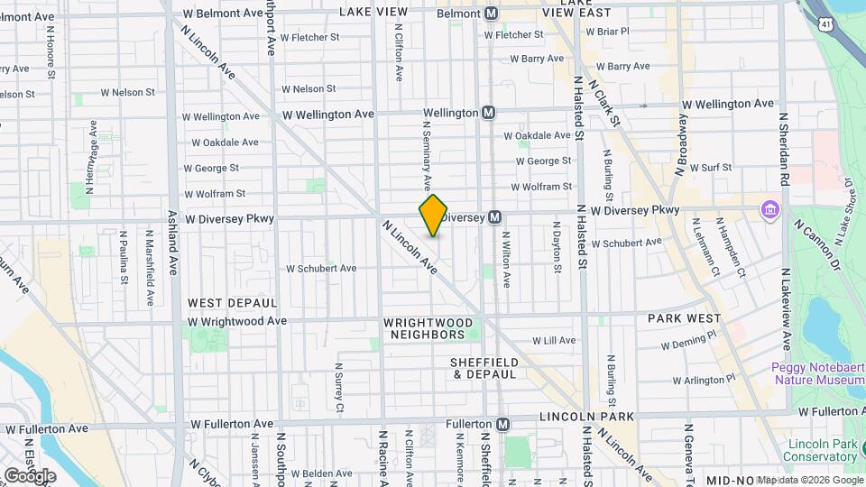 2734 N Seminary Ave Map and Location Details