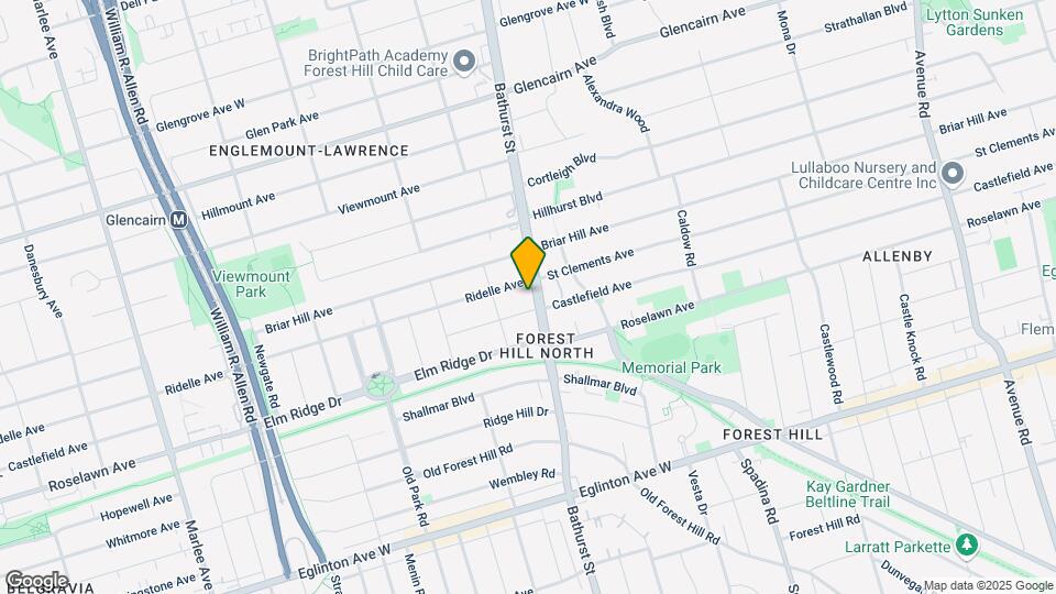 2550 Bathurst St Map and Location Details