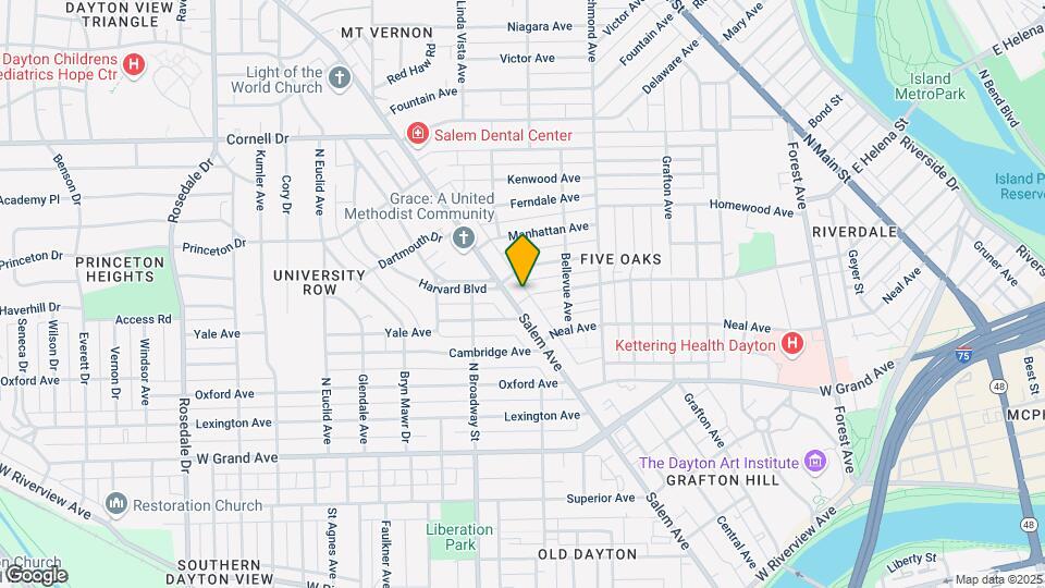 943 Five Oaks Ave Mapa y Detalles de la Ubicación
