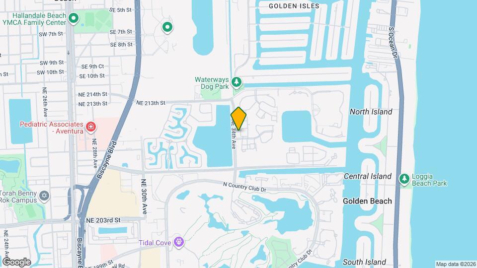 21012 NE 34th Ct Map and Location Details