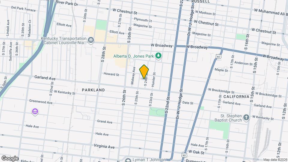 856 S 24th St Map and Location Details