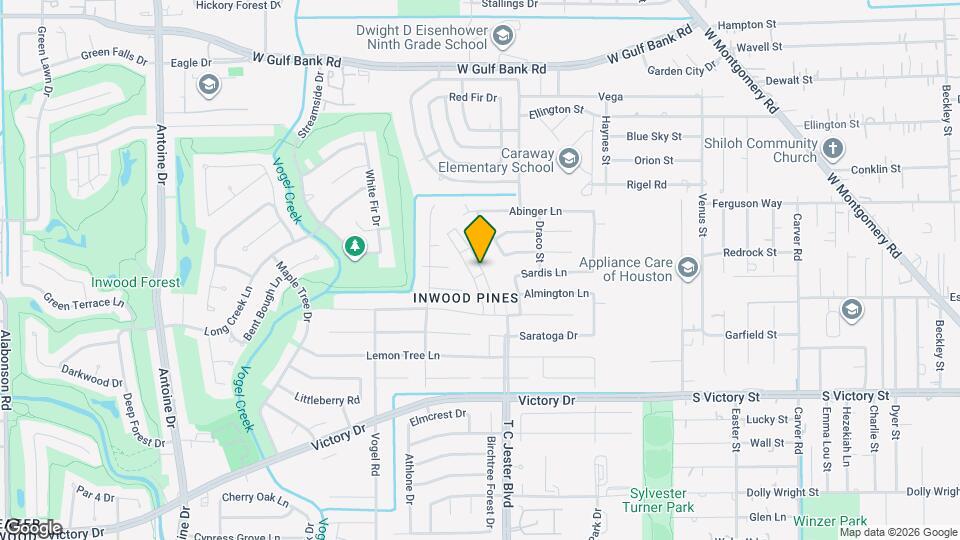 7703 Inwood Grv Ln Map and Location Details