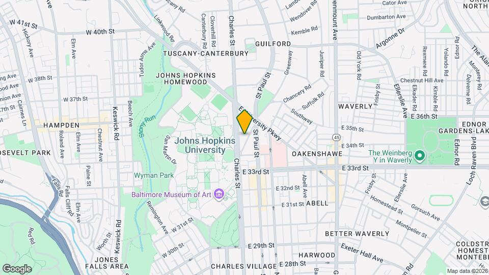 3501 N Charles St, Unit 3A Mapa y Detalles de la Ubicación