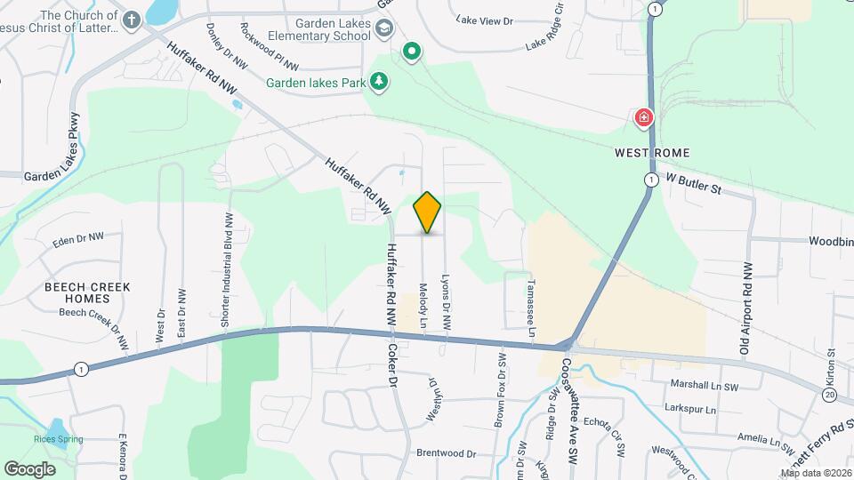 32 Melody Ln NW Map and Location Details