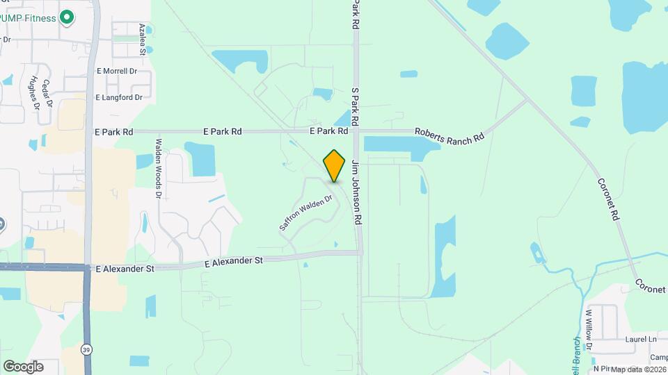 1105 Walden Pond Dr Map and Location Details