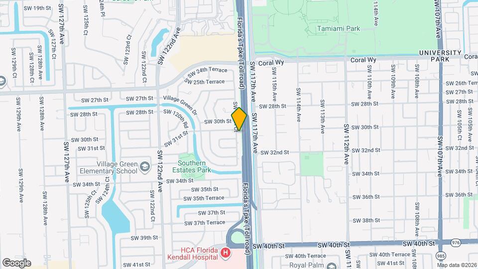 3131 SW 117th Ct Map and Location Details