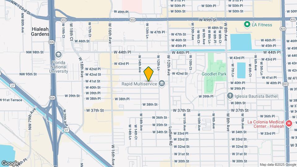 1340 W 41st St Map and Location Details