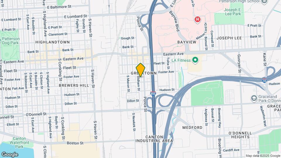 729 Oldham St, Unit Basement Map and Location Details