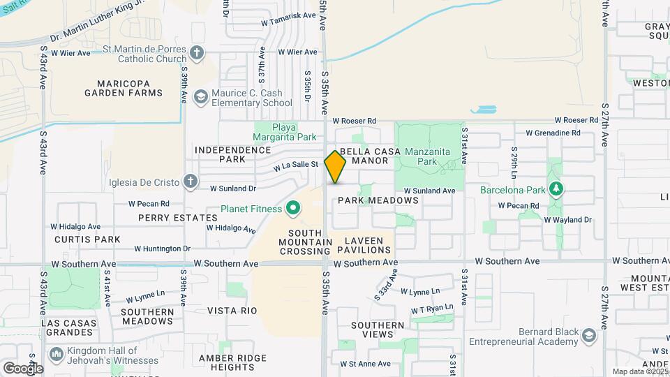 3443 W Sunland Ave Map and Location Details