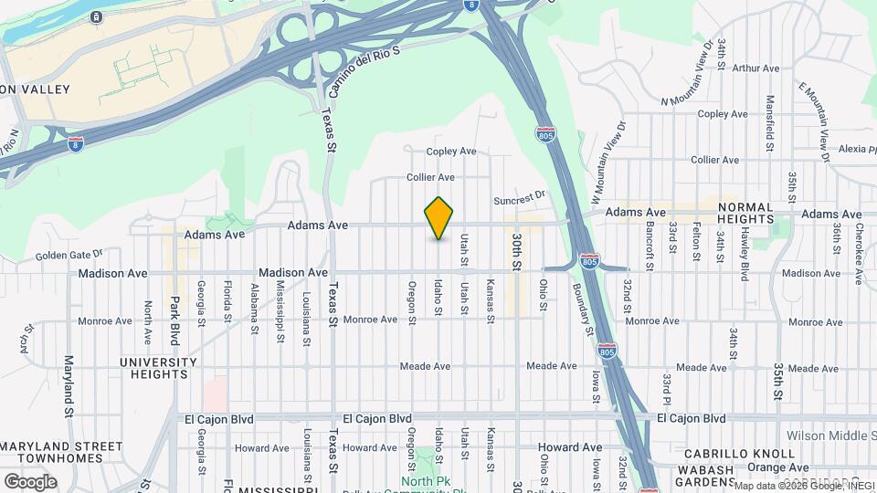 4651 Idaho St Map and Location Details