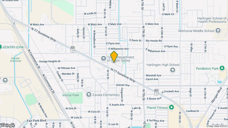 1616 Adkins Dr Map and Location Details