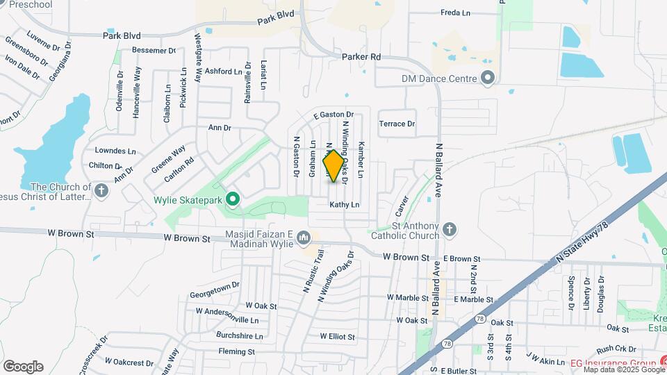 408 N Kylie Ln Map and Location Details