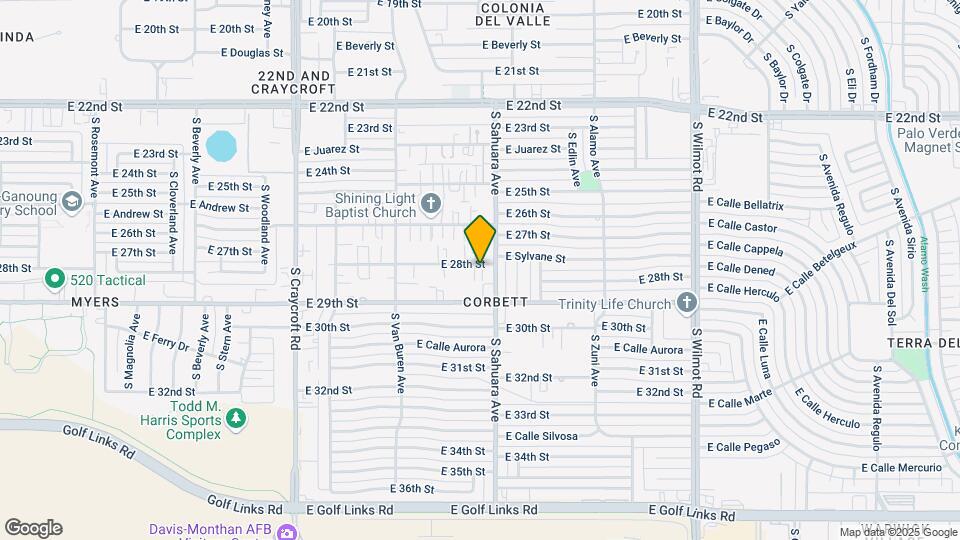 5862-5868 E 28th St Map and Location Details