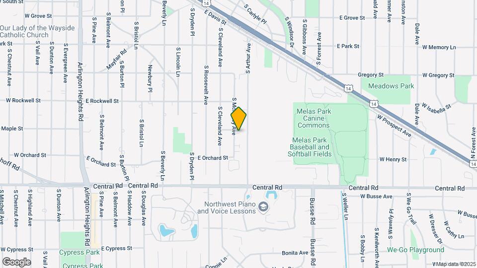 805 S McKinley Ave Map and Location Details