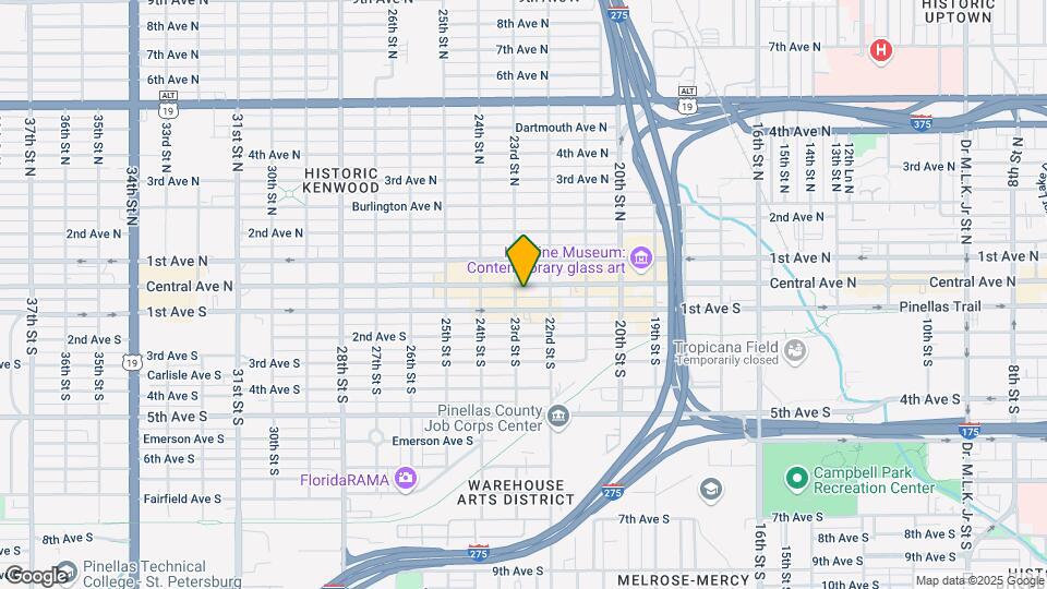 2250 Central Ave Map and Location Details
