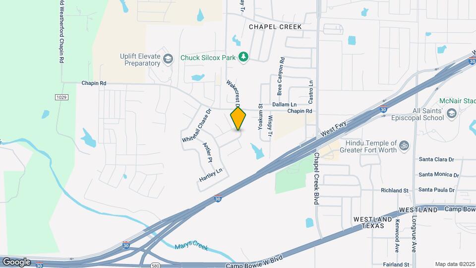3016 Wakecrest Dr Map and Location Details