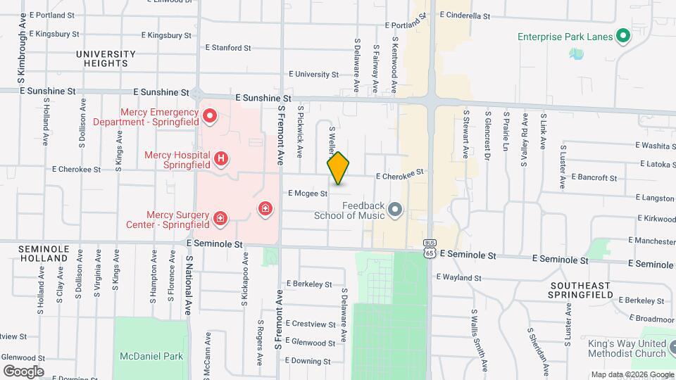 1515 E Mcgee St Map and Location Details