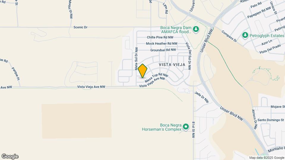 8631 Mesa Top Rd NW Map and Location Details