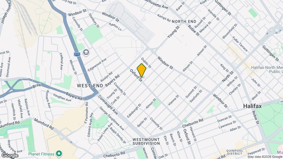 2973 Oxford St Map and Location Details