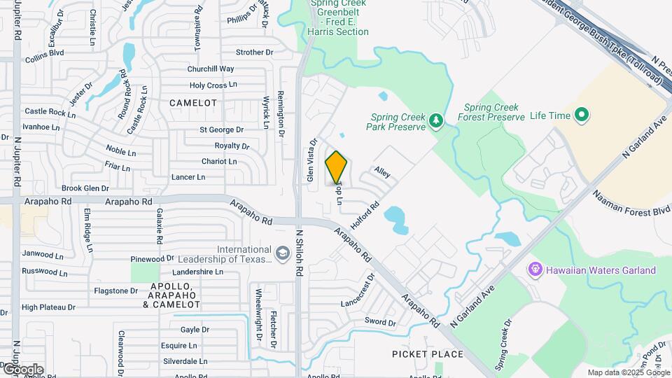 4925 Tree Top Ln Map and Location Details