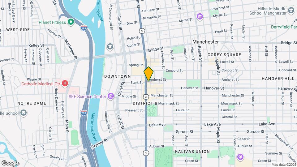 923 Elm St, Unit 923 Elm St second floor Map and Location Details