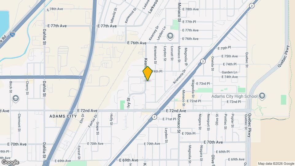 7370 Kearney St Map and Location Details