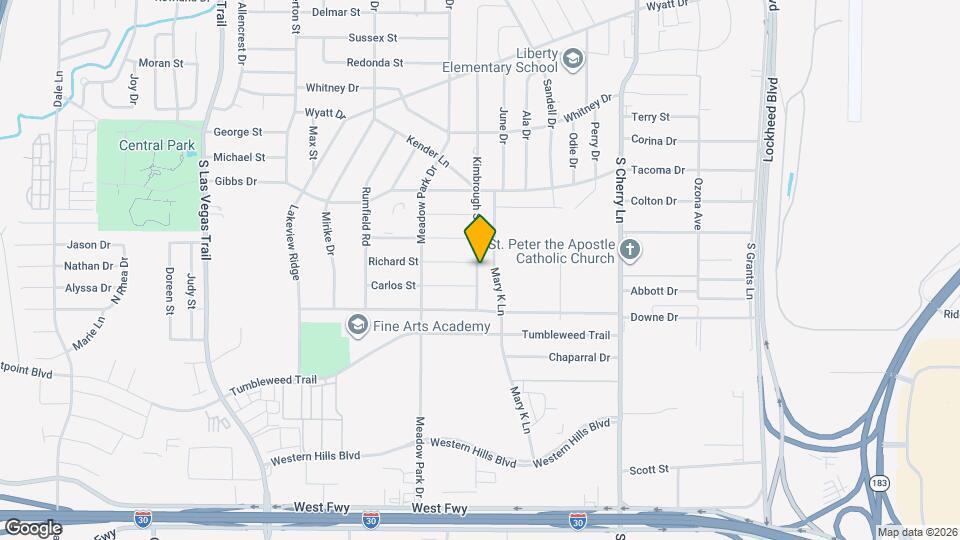 1205 Kimbrough St Map and Location Details