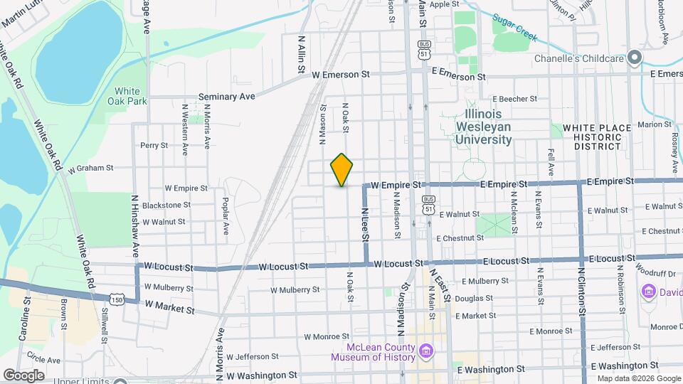 918 N Oak St Map and Location Details