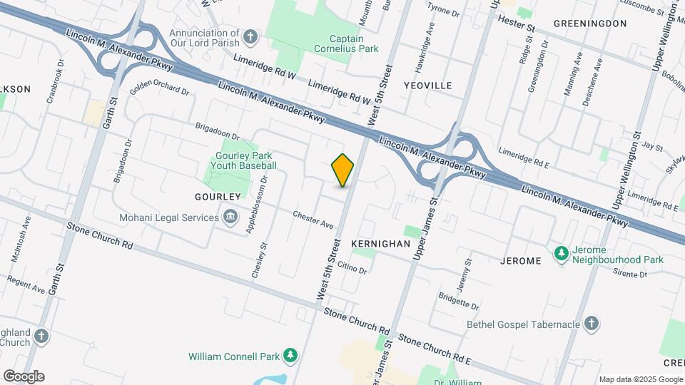 862 West 5th Street Map and Location Details