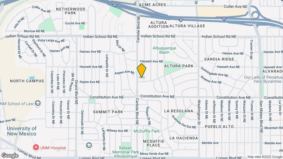 3709 Aspen Ave NE Mapa y Detalles de la Ubicación